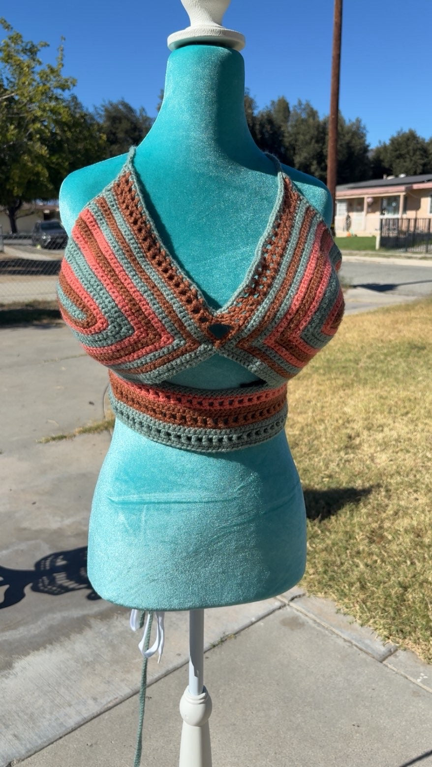 Desert river Dahlia top 2xl