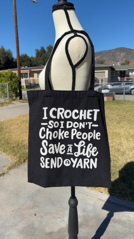 Save a life tote bag