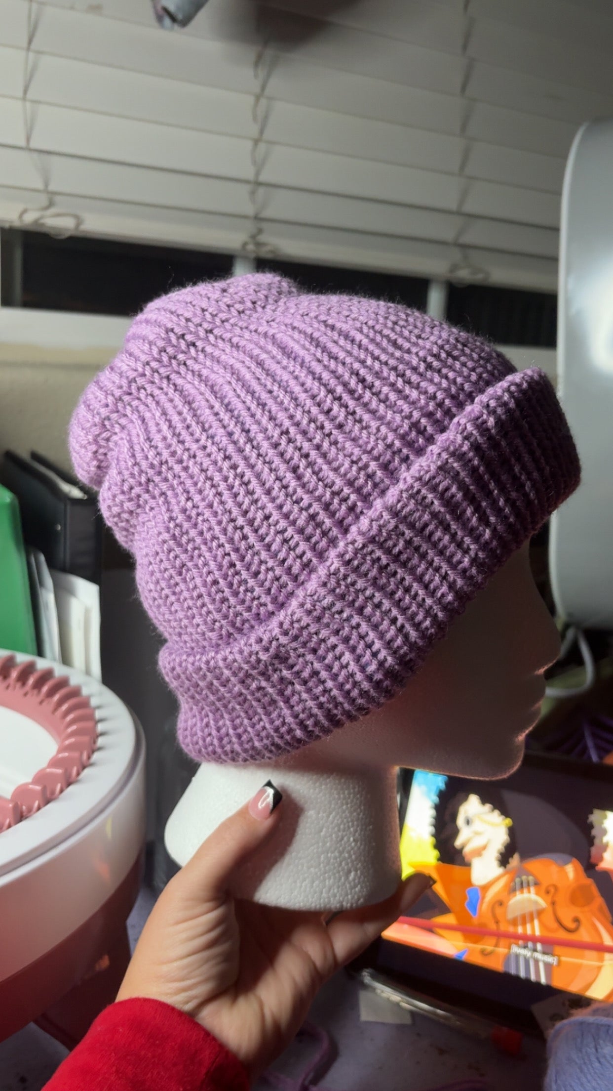 Reversible Winter wonderland beanie