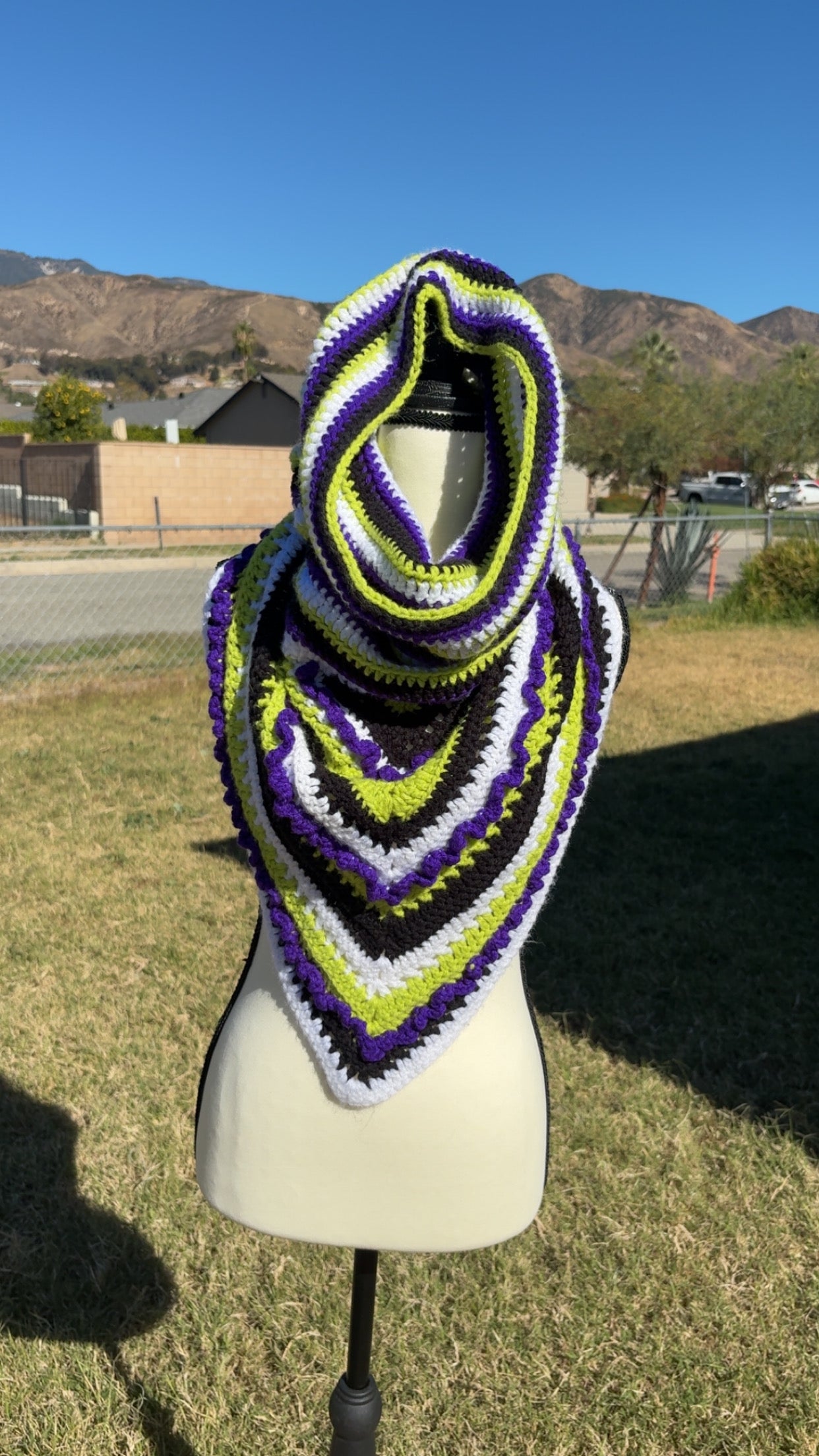 Beetlejuice inspired hooded cowl