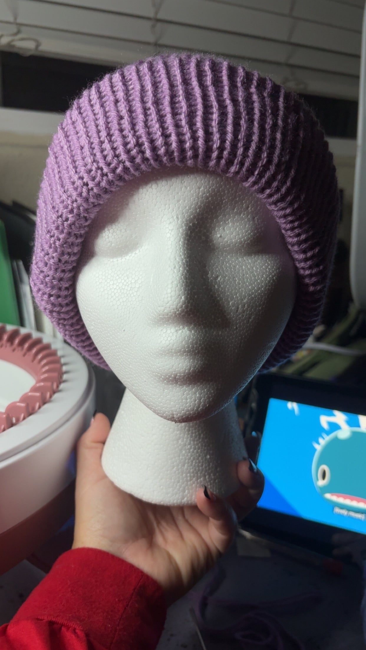 Reversible Winter wonderland beanie