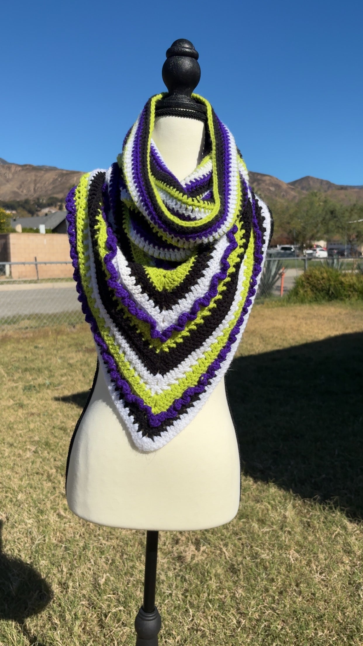 Beetlejuice inspired hooded cowl