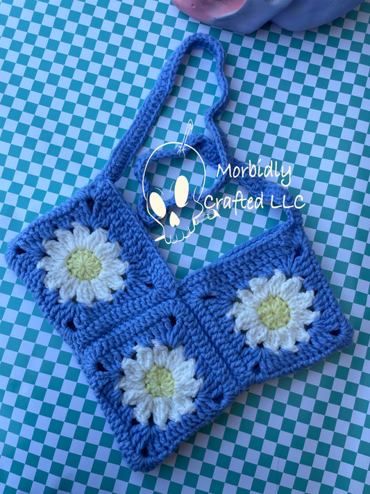 Daisy heart shaped bag