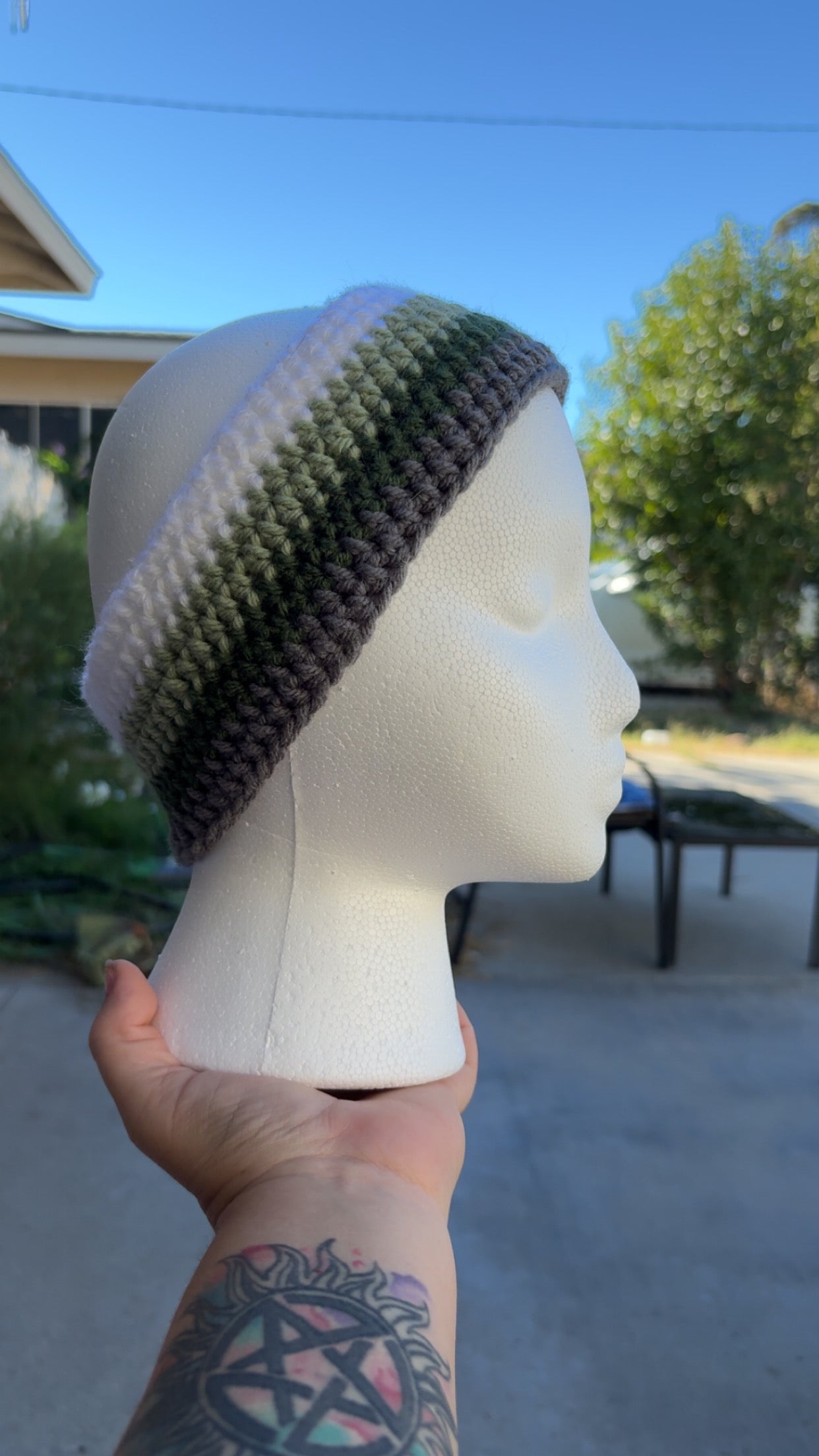 Sage green headband