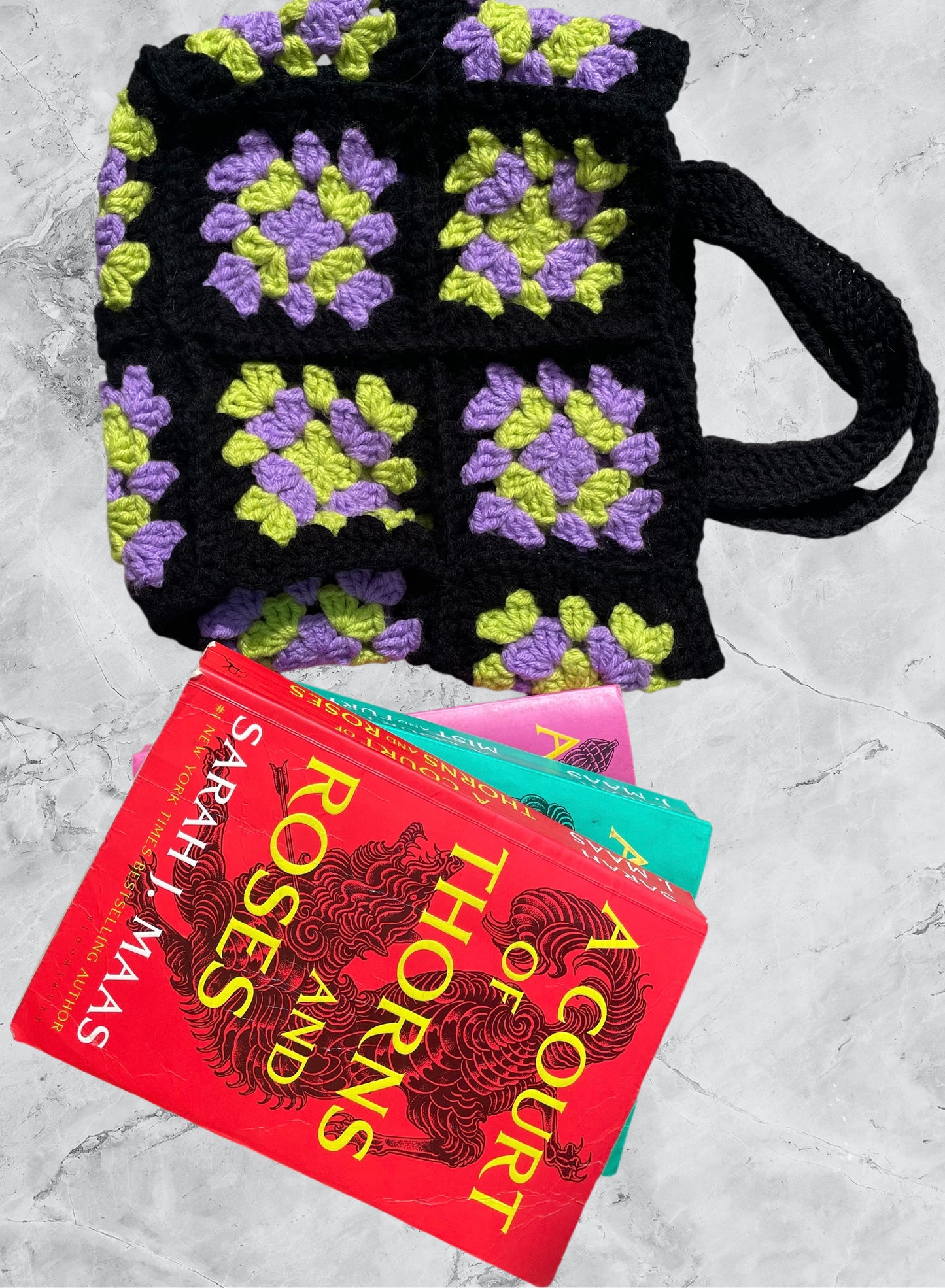 Granny square tote bag